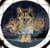 Dream Catcher With Wolves & Moon Design. This lot contains a dream catcher with wolves and a Image - 2