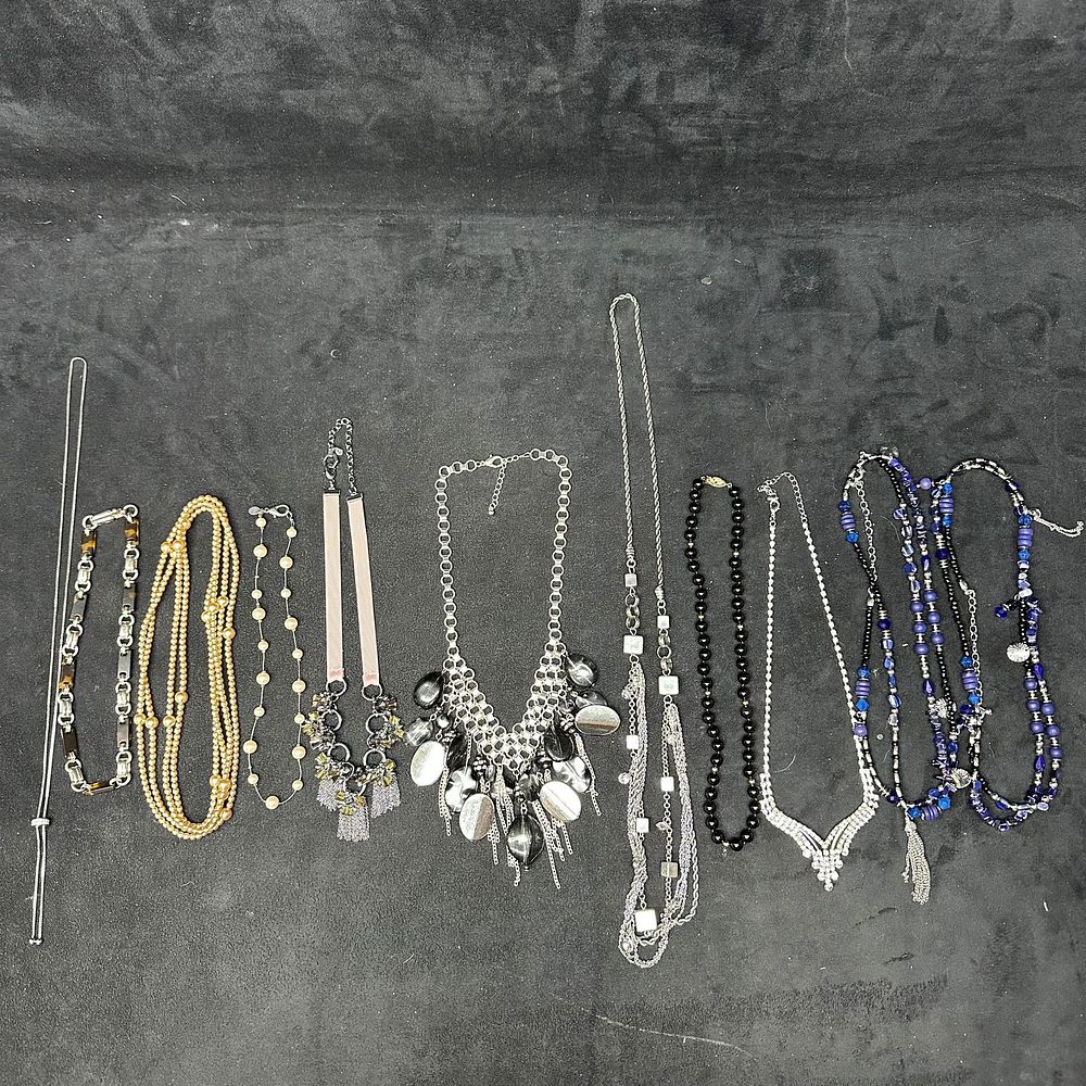 Lot 173: Assorted Costume Jewelry Necklaces Lot Mixed Designs and Styles