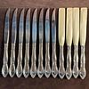 Oneida Celebrity Dinner Knives Floral Design Kitchen Steak Knife Set of 12 Twelve. This Image - 5