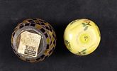 Hand Sculpted Candle And Mosaic Canister. This lot includes: 
(1) Small Mosaic Glass Canister. Image - 8