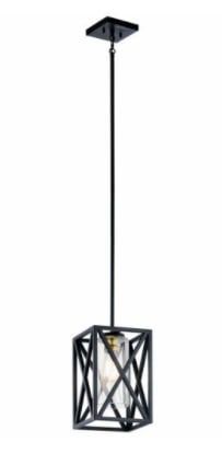 Lot 452: Kichler Lighting Moorgate Mini Pendant Light Black B