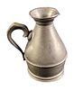 Vintage Imperial Pewter Creamer. Is stamped on the bottom. Is approx 3 1/2" x 3" x 4" and is in Image - 2