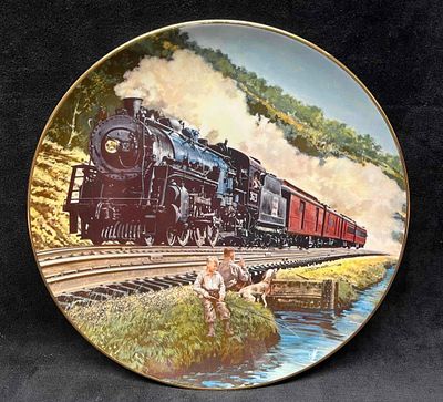 Homeward Bound By J.B. Deneen Classic American Trains Plate Collection 1988. This lot contains a 