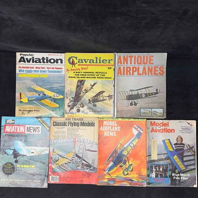 Aviation Airplane Model Magazine Lot of 7 Seven Magazines Collection Set. This collection set 