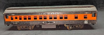 O Scale Passenger Car New Haven Tavern Car. This is approx 13 3/4" x 2 1/2" x 3 1/2 and it 