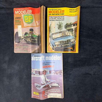 American Modeler Magazine 1965 1970 Lot of 3 Three Magazines Collection Set. The 1965 set 