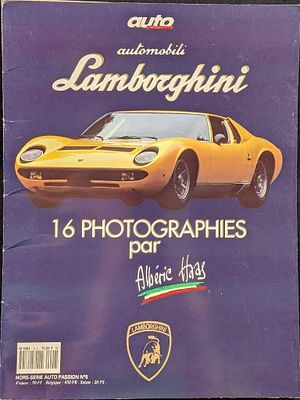 Alberic Haas Lamborghini 16 Photo Print Portfolio. Comes with sixteen 15 3/4" x 11 3/4" photo 