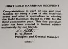 1981 Gold Harriman Porcelain Series #1 Display Plate. The design has the Houston Area Image - 1