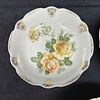 Floral and Fruit China Germany Bowl Set. Minor staining and marks throughout each plate due to Image - 3