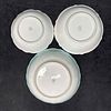 Floral and Fruit China Germany Bowl Set. Minor staining and marks throughout each plate due to Image - 5