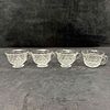 Fostoria American Clear Glass Set Salt Cellar Pitcher Spoons and Cups Lot of Ten. This Fostoria Image - 3