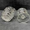 Fostoria American Clear Glass Set Salt Cellar Pitcher Spoons and Cups Lot of Ten. This Fostoria Image - 6
