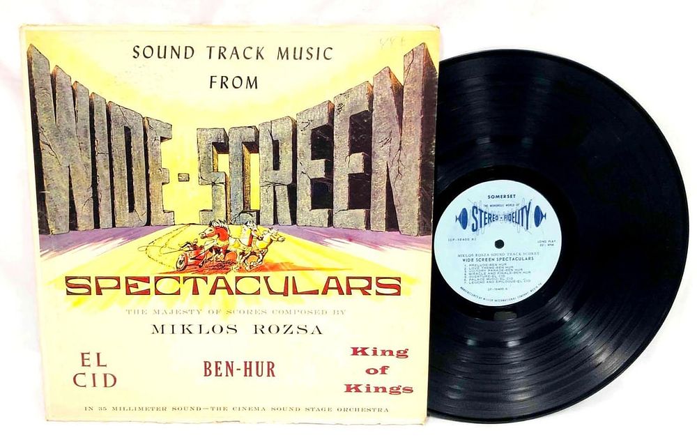 Sound Track Music From Wide-Screen Spectaculars The Majesty Of Scores Composed By Miklos Rozsa. T 