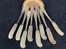 Vintage 1940's Gorham Sterling Silver " Lyric " Paddle Butter Spreaders All our Vintage - Image - 4
