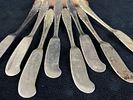 Vintage 1940's Gorham Sterling Silver " Lyric " Paddle Butter Spreaders All our Vintage - Image - 6