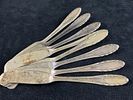Vintage 1940's Gorham Sterling Silver " Lyric " Paddle Butter Spreaders All our Vintage - Image - 12