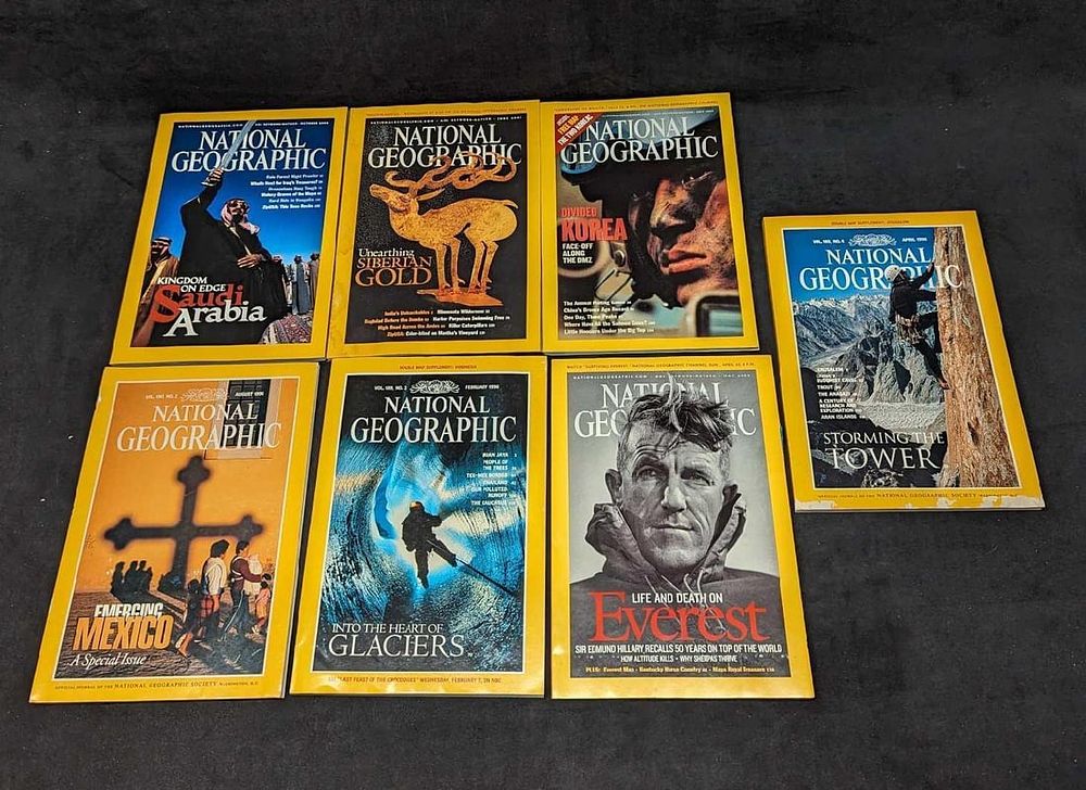 7 1990s 2000s National Geographic Magazines. This lot includes: 
(1) June 2003 - Unearthing 
