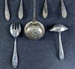 Vintage Retired German BMF Silver Plate Spoons & Ladles & Salad Fork. This lot includes: 
(4) Image - 1