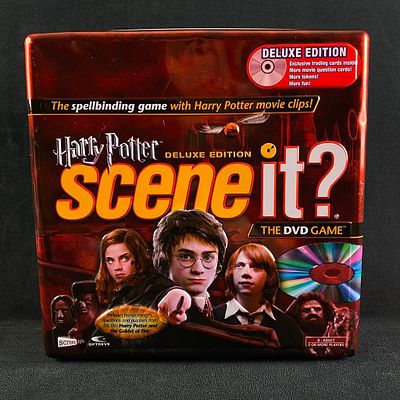 Harry Potter Scene It DVD Board Game in Tin Scene It board DVD game, Harry Potter edition. The 