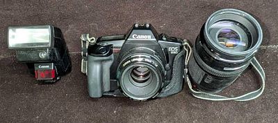 Canon EOS 650 Film Camera with 70-210mm Lens. Comes with all seen in the images including a Sun 