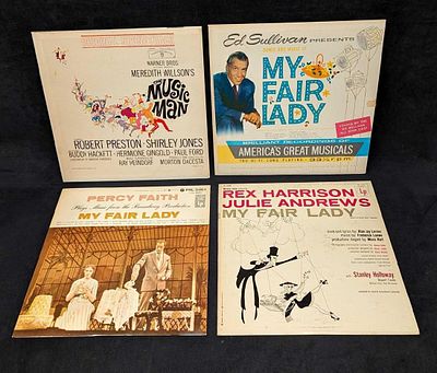 4 Vintage My Fair Lady And Music Man Soundtrack LPs. This lot includes: 
(1) Percy Faith &amp; 