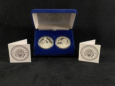 2011 THE RONALD REAGAN - GREAT MOMENTS - COMMEMORATIVE MEDALLION .999 SILVER 85/5000 WITH BOX 