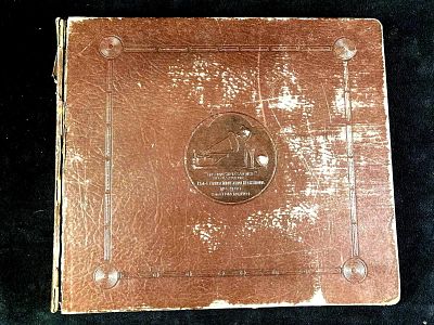 1918 Era Record Holder with Records. 1918 dated record holder with records inside. It includes 