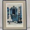 Framed Rosina Wachtmeister Signed Foil Enhanced Lithograph. Looks like her "Via Galileo Galilei Image - 1