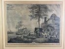 Jean Moyreau 1750 La Diligence Holandoise 
From 1750, 
La Diligence Holandoise from a series of Image - 1