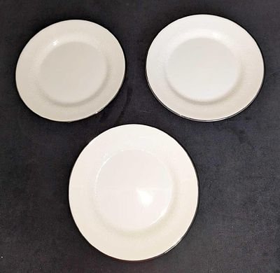 3 Wedgwood China Silver Ermine Salad Plates A.This series was released from 1971 - 1993. Each 