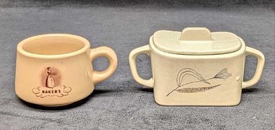 Vintage Franciscan Trio Sugar Bowl & Baker's Restaurant Cup. Vintage Franciscan Trio Sugar Bowl 