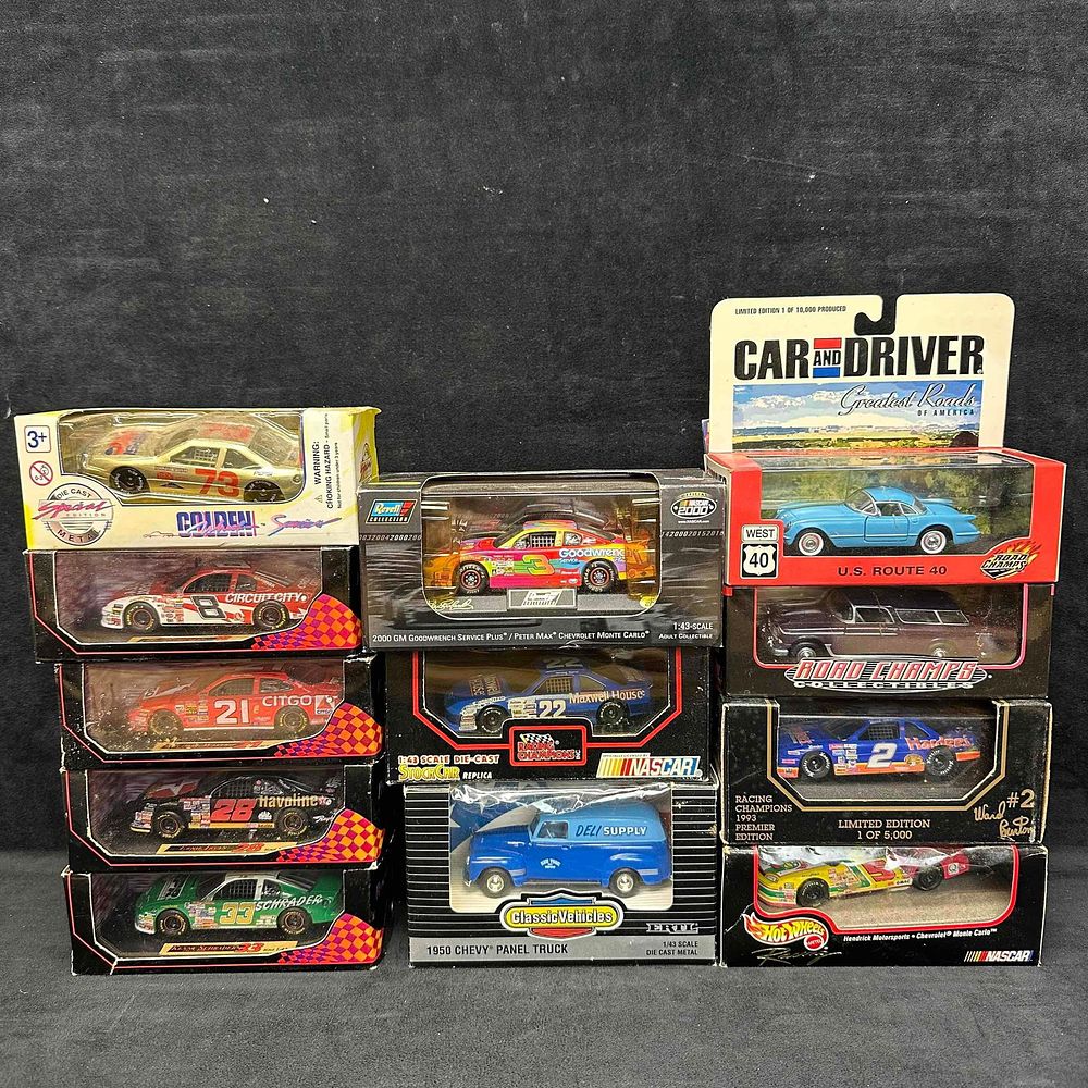 Lot 173: Revell Peter Maxx Die Cast 1:43 Scale NASCAR Replica Set of Twelve