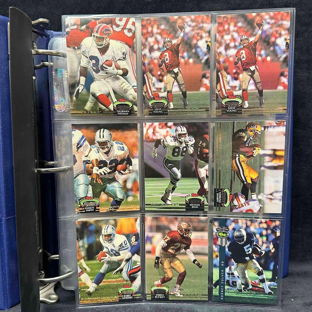 Lot 175: Mixed Lot Collection of Football Cards 1990's Topps Stadium Club Pro Set Florida State Seminoles