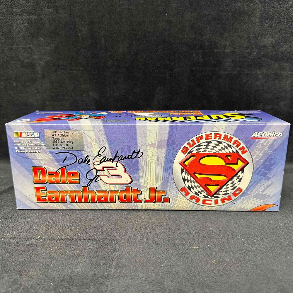 Lot 180: Dale Earnhardt Jr. Gas Pump Superman Racing AC Delco 1:16 Scale
