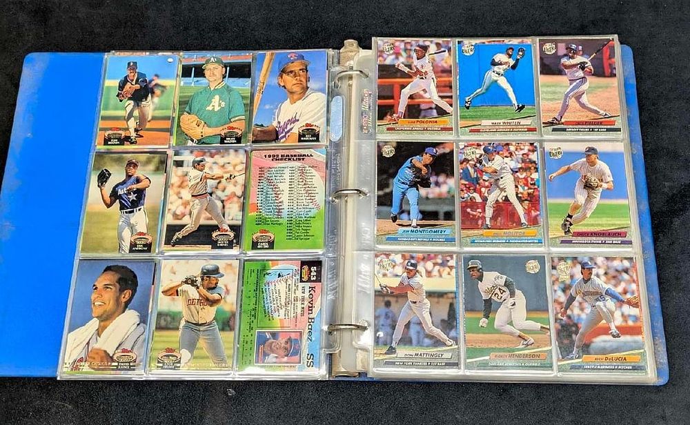 Lot 216: Binder Of Assorted Topps Ultra Fleer Donrus Baseball Cards