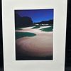 Fine Art Print Lithograph Golf Course Nightscape Dark Blue Sunset Bunker Landscape GC3. High-qual Image - 3