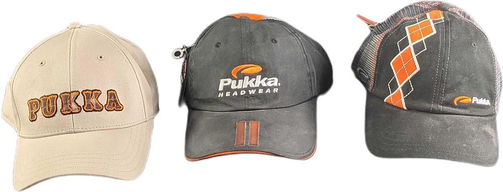 Lot 386: 3 Pukka Adult Caps Hats Headware