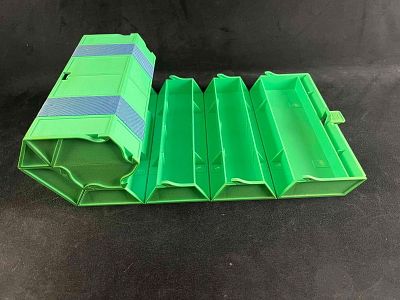 90s Rolykit Green Storage Kit Portable Storage This is a 1990s invention called the Rolykit. 