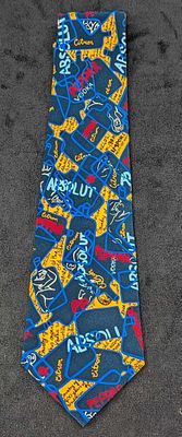 Absolut Vodka Nadia Roden Silk Tie & Handkerchief New. Absolut Vodka Nadia Roden Silk Tie &amp; 