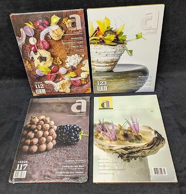 Sealed Art Culinaire Hardcover Magazines 86 112 117 123 . This lot includes four sealed 