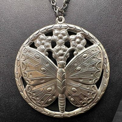37 Gorham Sterling Silver Holiday Christmas Butterfly Ornament. This item is in good pre-owned 