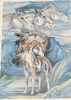 Signed Framed Jody Bergsma I Am The Wind Horse Print. This is approx 7 5/8" x 1/2" x 9 5/8" and Image - 1
