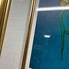 Itzchak Tarkay Lady in Red Shawl Blue and Yellow Wall Framed Serigraph Limited. Limited Edition Image - 8