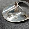 Sterling Silver Mobius Strip Design Brooch. This piece of jewelry has been tested and researched Image - 2