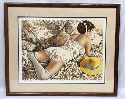 Framed & Signed Limited Edition Serigraph "The Letter" By Robert Sarsony. This lot contains a 