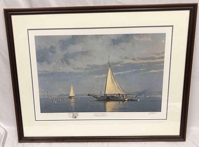 Signed & Numbered Print Of "Dawn On The Choptank" By John Morton Barber. This lot contains a 
