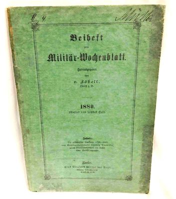 Booklet Military Weekly Fifth & Sixth Book Published in 1880. This lot contains Booklet Military 