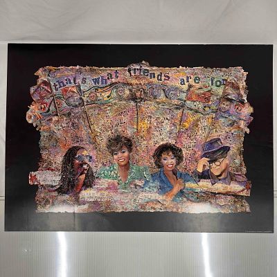 That's What Friends Are For Dionne Warwick Elton John Gladys Knight Stevie Wonder Poster. A few 