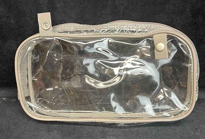 Small Clear Vanity Travel Case. This lot contains a Small Clear Vanity Travel Case. It is approx 