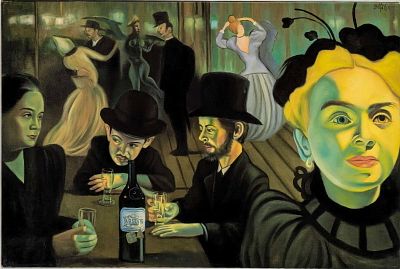 Absinthe Refined Ron English Toulouse Lautrec Print On Canvas C. This is approx 36" x 1/2" x 23 